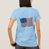 First Woman President, Amerikaanse vlag T-shirt (Achterkant)