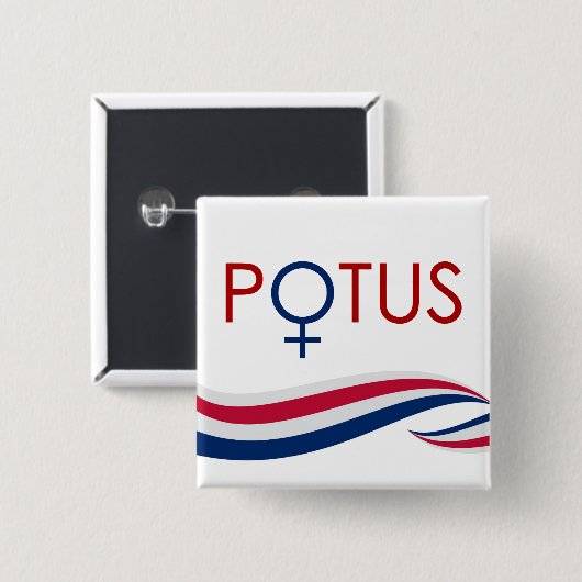 First Woman President Button (Voorkant /achterkant)