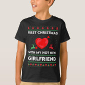 First Xmas With My New Girlfriend Men Ugly Christ  T-shirt (Voorkant)