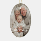 First Year as Grandparents Christmas Photo Keramisch Ornament (Links)