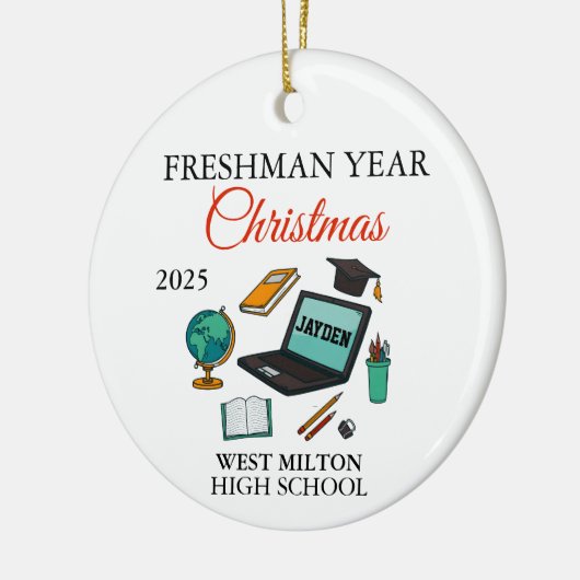 First Year At High School Ornament 2025, Freshman  (Links)