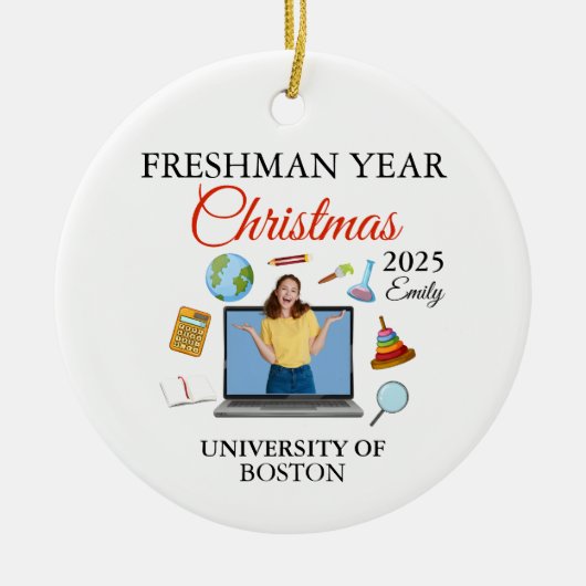 First Year At High School Ornament 2025, Freshman  (Voorkant)