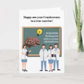 First year craniversary celebration kaart (Voorkant)