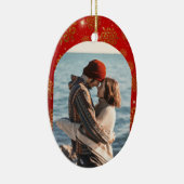 First Year Dating Couples Christmas Keramisch Ornament (Rechts)
