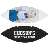 First Year Down 1st Birthday Custom Personalized American Football (Panelen)