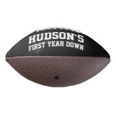 First Year Down 1st Birthday Custom Personalized American Football (Gedraaid 270)