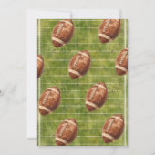 First Year Down Football 1st Birthday Kaart (Achterkant)