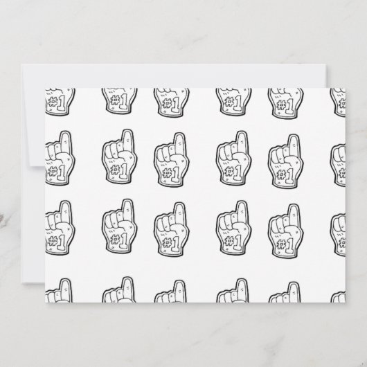 First Year Down Football 1st Birthday  Kaart (Achterkant)