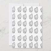 First Year Down Football 1st Birthday Kaart (Achterkant)