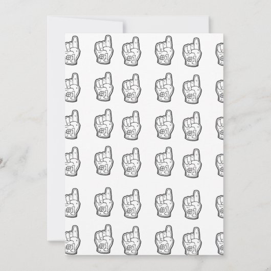 First Year Down Football 1st Birthday  Kaart (Achterkant)