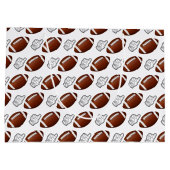 First Year Down Football Birthday Groot Cadeauzakje (Achterkant)