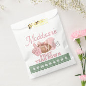 FIRST year down, Football Birthday, ONE  Bedankzakje (Gezegeld)