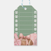 FIRST year down, Football Birthday, ONE  Cadeaulabel (Achterkant)