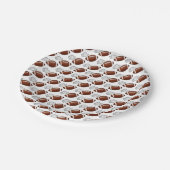 First Year Down Football Birthday Papieren Bordje (Gekanteld)