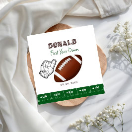 First Year Down Football Birthday Servet