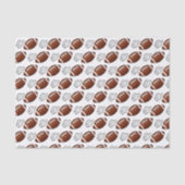 First Year Down Football Birthday Tissuepapier (Voorkant)