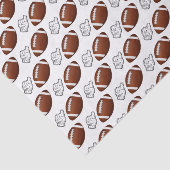 First Year Down Football Birthday Tissuepapier (Detail)