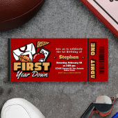 First Year Down - Football Ticket Kaart