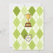 First Year Mastered, Golfing 1st Birthday Kaart (Achterkant)