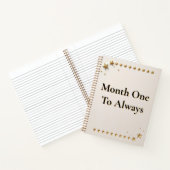 First-Year Memory Keeper | Newlywed Milestone Trac Notitieboek (Binnen)