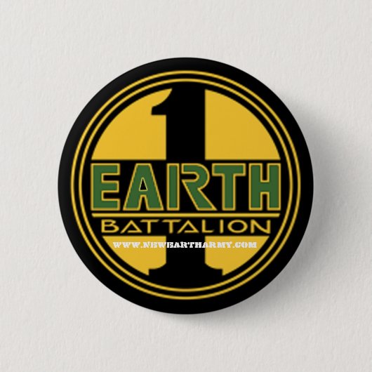 FirstEarth-LOGO2, WWW.NEWEARTHARMY.COM Ronde Button 5,7 Cm (Voorkant)