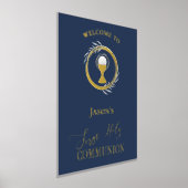 FirstHoly Communion gouden folie details welkom te Afdrukken (Laagn)