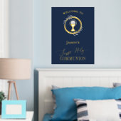 FirstHoly Communion gouden folie details welkom te Afdrukken (Insitu (Slaapkamer))