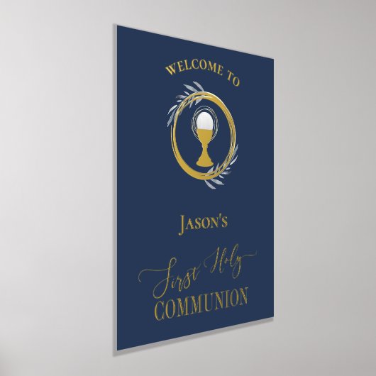 FirstHoly Communion gouden folie details welkom te Folie Afdrukken (Laagn)