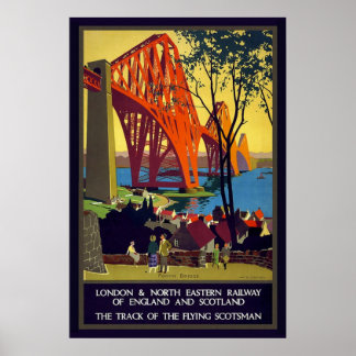  Firth of Forth Bridge Scotland Poster