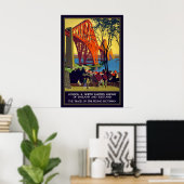  Firth of Forth Bridge Scotland Poster (Thuiskantoor)