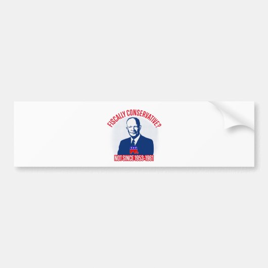 fiscaal conservatief bumpersticker (Voorkant)