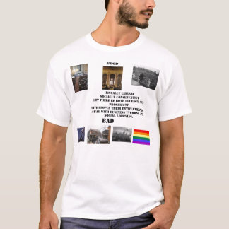 fiscaal liberaal, sociaal conservatief t-shirt
