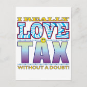 Fiscaal liefdesgezicht briefkaart (Voorkant)