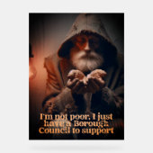 fiscaal Man van de raad Acryl Bord (Voorkant)