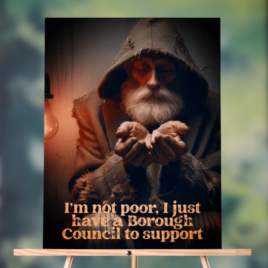 fiscaal Man van de raad Acryl Bord (Neutraal)