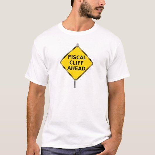 Fiscal Cliff Ahead T-shirt (Voorkant)