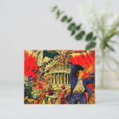 Fiscal Cliff Politieke Apocalyps Briefkaart (Staand voorkant)