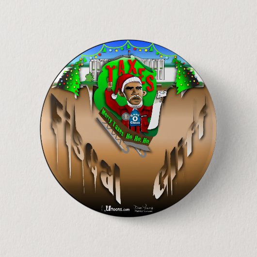 Fiscal Cliff Ronde Button 5,7 Cm (Voorkant)