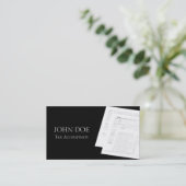 Fiscale accountant B/W-formulier 1040 Visitekaartje (Staand voorkant)