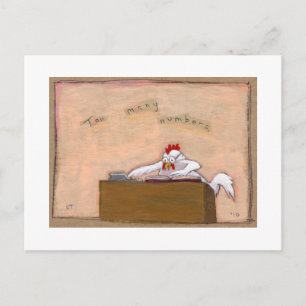 Fiscale dag - Boekhoudkundige kippengetallen maken Briefkaart