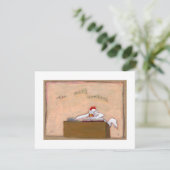 Fiscale dag Boekhoudkundige kippennummers leuk gek Aankondiging (Staand voorkant)