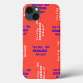 Fiscale dag Case-Mate iPhone case (Achterkant)