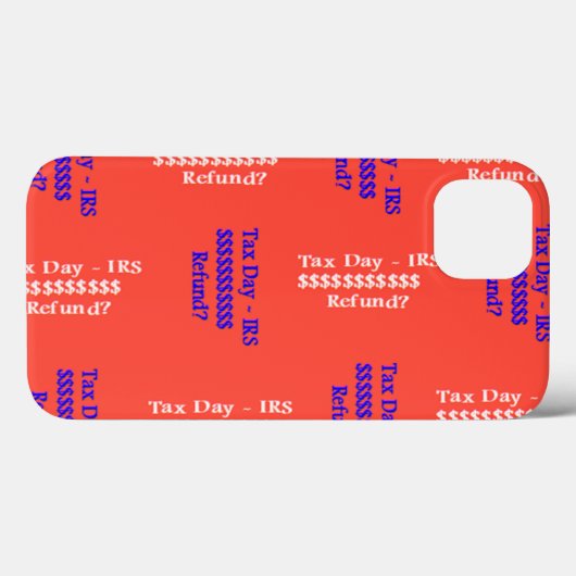 Fiscale dag Case-Mate iPhone case (Achterkant (horizontaal))