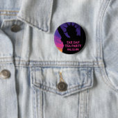 Fiscale Dag Tea Partij - Vrijheidsbeeld Ronde Button 5,7 Cm (In situ)