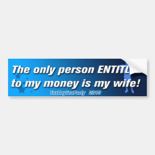 Fiscale dag Tea Party Bumpersticker