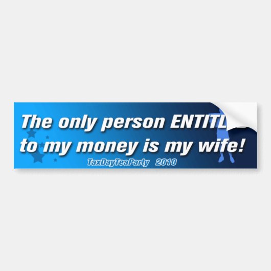 Fiscale dag Tea Party Bumpersticker (Voorkant)