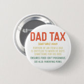 Fiscale definitie Vaderdag Shirt 2 Ronde Button 5,7 Cm (Voorkant /achterkant)