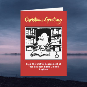 Fiscale Kantoor of kerstkaart van accountant Feestdagen Kaart