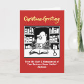 Fiscale Kantoor of kerstkaart van accountant Feestdagen Kaart (Voorkant)