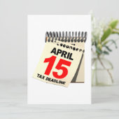 Fiscale termijn kaart (Staand voorkant)